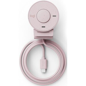 Cámara Web Logitech BRIO 300 - 2Megapíxel - 30fps - Rosa - USB Tipo C - 1920 x 1080 Vídeo - Foco Estático - 70° Ángulo - 1
