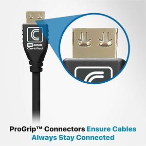 Comprehensive MicroFlex™ Pro AV/IT Integrator Series™ Active Ultra High Speed 8K 48G HDMI Cable with ProGrip™ Jet Black 25