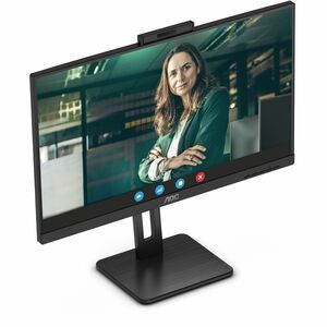 AOC Q27P3QW 27" Class Webcam WQHD LED Monitor - 16:9 - Textured Black - 68.6 cm (27") Viewable - In-plane Switching (IPS) 