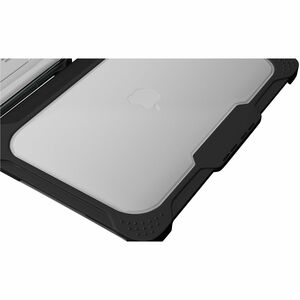MAXCases Extreme Shell-L Rugged Case for Apple MacBook Air - Black/Clear - Impact Absorbing, Impact Resistant, Scratch Res