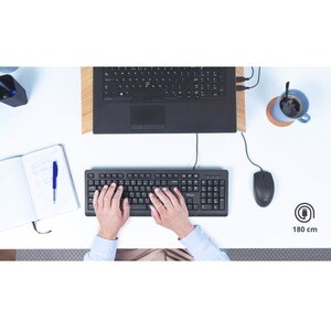 Trust Primo Keyboard - Cable Connectivity - USB 2.0 Type A Interface - Portuguese - Black - Membrane Keyswitch - 104 Key(s