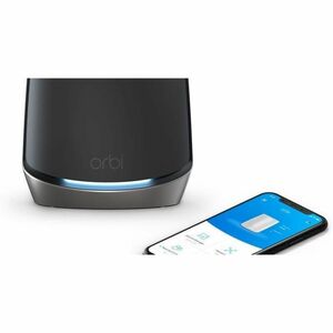 Netgear Orbi RBK862SB Wi-Fi 6 IEEE 802.11 a/b/g/n/ac/ax  Wireless Router - Tri Band - 2.40 GHz ISM Band - 5 GHz UNII Band 
