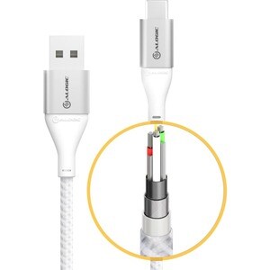 Alogic SUPER Ultra 3 m USB/USB-C Data Transfer Cable for Cellular Phone, Tablet, Notebook, Peripheral Device, Wall Charger