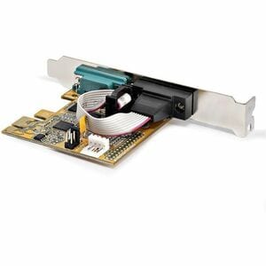 StarTech.com 2-Port PCI Express Serial Card, Dual Port PCIe to RS232 (DB9) Serial Card, 16C1050 UART, COM Retention, Windo