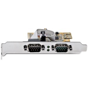 StarTech.com Serial Adapter - Low-profile Plug-in Card - 1 Pack - PCI Express 2.0 x1 - PC, Linux - 2 x Number of Serial Po