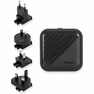 Targus PowerElite 65W GaN Wall Charger - Europe, Australia - 120 V AC, 230 V AC Input - Black