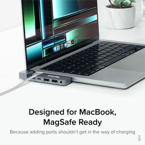 Plugable 5-in-1 USB C Hub Multiport Adapter for MacBook Pro 14/16 Inch, Macbook Air M2 - USB-C 40Gbps Port Compatible with