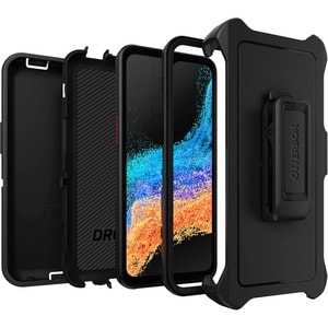 OtterBox Defender Rugged Carrying Case (Holster) Samsung Galaxy XCover6 Pro Smartphone - Black - Drop Resistant, Dirt Resi