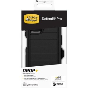 OtterBox Defender Series Pro Rugged Carrying Case (Holster) Samsung Galaxy XCover6 Pro Smartphone - Black - Drop Resistant