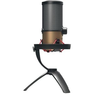 MicrophoneCHERRY UM 9.0 PRO RGB - Filaire - Noir, Cuivre - 2,50 m - Stéréo - 20 Hz à 20 kHz - Cardioïde, Bi Directionnel, 