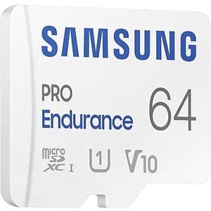 Carte microSDXC Samsung PRO Endurance - 64 Go - Classe 10/UHS-I (U1) - V10 - 100 Mo/s en Lecture - 30 Mo/sSpaceen Écriture