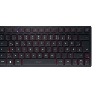 CHERRY KW 9200 MINI Keyboard - Wired/Wireless Connectivity - USB Type C Interface - English (Euro) - Black - SX Keyswitch 
