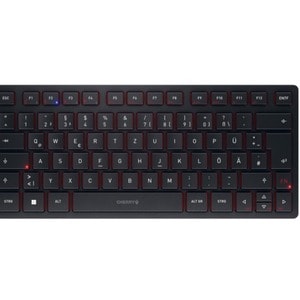 CHERRY KW 9200 MINI Keyboard - Wired/Wireless Connectivity - USB Type C Interface - English (UK) - Black - SX Keyswitch - 
