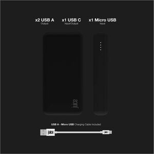 JUICE ECO MAX Power Bank - Black - 2000 mAh - Black
