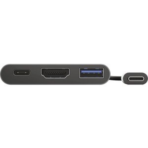 Trust Dalyx USB Type C Docking Station for Tablet PC, Notebook - 100 W - Black - 4K - 3840 x 2160 - 1 x USB Type-A Ports -