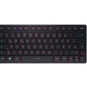 CHERRY KW 9200 MINI Tastatur - Kabel/Kabellos Konnektivität - USB-Typ C Schnittstelle - Englisch (GB) - Schwarz - SX Keysw