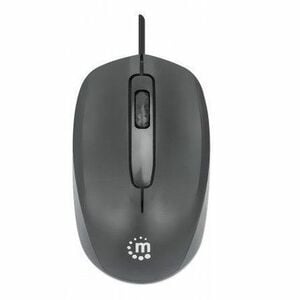 Mouse Optico Estándar USB Negro - Cable - 1000 dpi - Rueda de desplazamiento - Simétrico