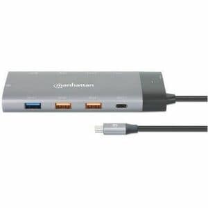 Docking USB-C 10 ptos, 2xHDMI, 5xUSB-A, US - 2 Displays Supported - 4K, 8K - 7680 x 4320, 3840 x 2160 - 8 x puertos USB - 