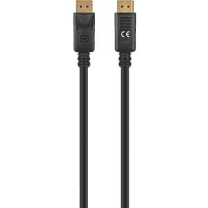 CABLE DISPLAYPORT MACHO A MACHO 4K CONTACTOS CHAPADOS EN ORO 2M NEGRO - Extremo Secundario: 1 x 20-pin DisplayPort 1.4 Dig