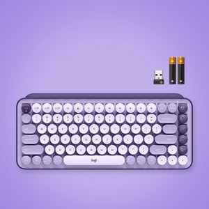 Logitech POP Keys Wireless Mechanical Keyboard with Customizable Emoji Keys - Wireless Connectivity - Bluetooth - 5.1 - 10