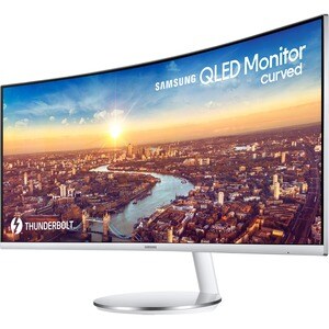 Samsung C34J791WTR 34" Class UW-QHD Curved Screen LCD Monitor - 21:9 - 86.4 cm (34") Viewable - Vertical Alignment (VA) - 