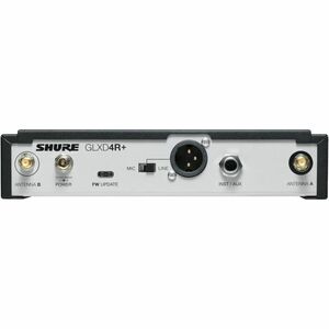 Shure GLXD4R+ Digital Wireless Dual Band Half-Rack Receiver - 2.40 GHz to 5.80 GHz Operating Frequency - 20 Hz to 20 kHz F