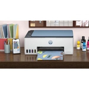Impresora de inyección de tinta multifunción HP 585 Inalámbrico Smart Tank - Color - Azul - Copiadora/Impresora/Escáner - 