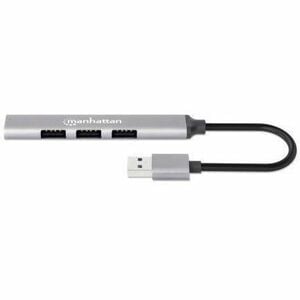 HUB USB V2.0 3 Ptos y V3.0 1 Pto, Alumini - 4 Total USB Port(s) - 3 USB 2.0 Port(s) - PC, Mac, Linux, ChromeOS
