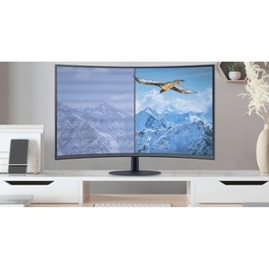 Samsung Essential S32C390EAE 32" Class Full HD Curved Screen LCD Monitor - 16:9 - Black, Dark Blue Gray - 32" Viewable - V