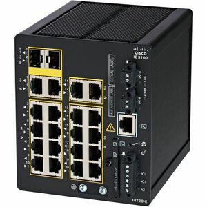 Switch Layer 3 Cisco Catalyst IE3100 Rugged 20 Porte Gestibile - Gigabit Ethernet - 1000Base-T - Nero - 3 Layer supportato