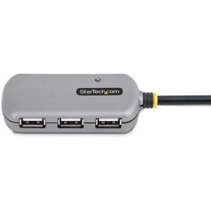 StarTech.com USB Hub - USB 2.0 Type A - Silver, Black - 4 Total USB Port(s) - 4 USB 2.0 Port(s)