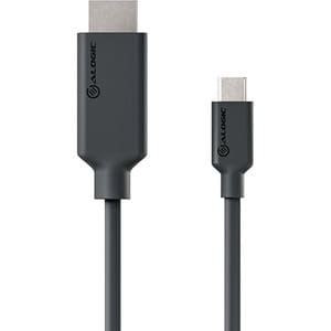 Alogic Elements 2 m HDMI/USB-C A/V Cable for Audio/Video Device, Computer, Monitor, Notebook, Projector, Home Theater Syst