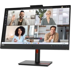 Moniteur LCD Lenovo ThinkVision T27hv-30 27" Class Webcam WQHD - 16:9 - Noir corbeau - 68,6 cm (27") Viewable - Technologi