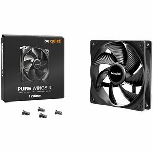be quiet! Pure Wings 3 120mm Cooling Fan - Radiator, Gaming Console, Multimedia System, PC, Cooling System, Case - 120 mm 