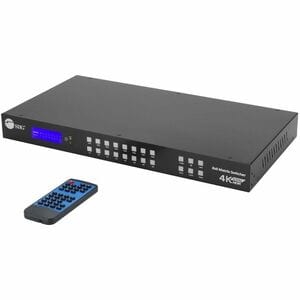 SIIG 8x8 HDMI 4K60Hz Matrix Switcher with LCD - 18Gbps- Downscaling- EDID Management - ARC- Audio Embedded/Extraction - 8x