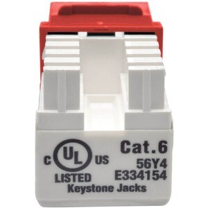 Tripp Lite by Eaton N238-001-RD Netzwerkanschluss - TAA-konform - Rot