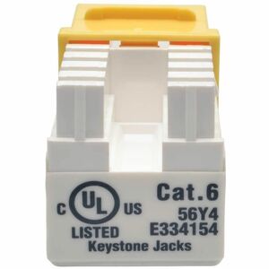 Tripp Lite by Eaton N238-001-YW Netzwerkanschluss - TAA-konform - Gelb