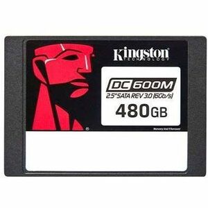 Kingston DC600M 480 GB Solid State Drive - 2.5" Internal - SATA (SATA/600) - Mixed Use - Server Device Supported - 1 DWPD 