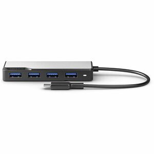 Alogic Fusion SWIFT USB Hub - USB Type C - Portable - Space Gray - 4 Total USB Port(s) - 4 USB 3.0 Port(s) - ChromeOS, PC,