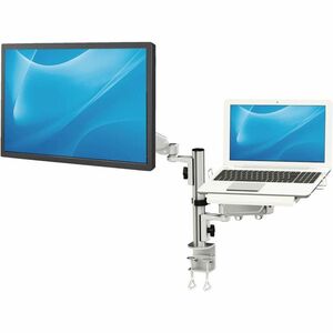 Tripp Lite series DDR1732NBMTAA Clamp Mount for Notebook, Monitor, Flat Panel Display, HDTV - Silver  - 1 Display(s) Suppo
