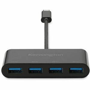 Kensington CH1200 USB Hub - USB 3.2 Gen 2 (3.1 Gen 2) Type-C - External - Black - 4 Total USB Port(s) - ChromeOS, Mac, Win