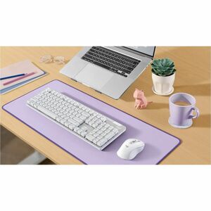 Logitech Signature K865 键盘 - 无线 连接 - A 型 USB 接口 - 珍珠白 - 机械 按键开关 - 蓝牙 - 10 m - 2.40 GHz - 104 Key(s) - Windows 10, macOS 10