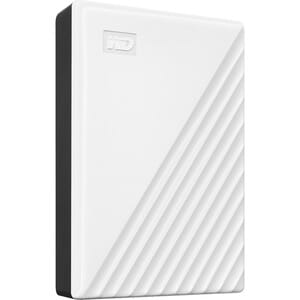 WD My Passport WDBPKJ0050BWT-WESN 5 TB Portable Hard Drive - External - White - USB 3.2 (Gen 1) - 256-bit Encryption Standard