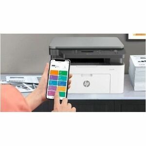 HP 1188w Wired & Wireless Laser Multifunction Printer - Monochrome - White - Copier/Printer/Scanner - 20 ppm Mono Print - 