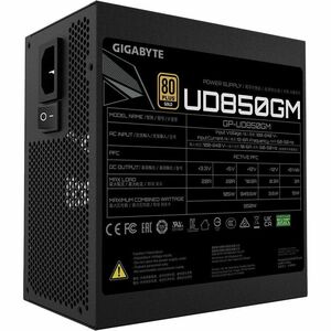 Gigabyte Ultra Durable GP-UD850GM ATX12V v2.31 Modular Power Supply - 850 W - Internal - 3.3 V DC Output - 1 +12V Rails - 