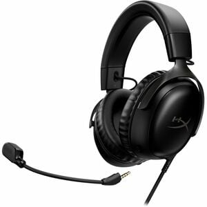 HyperX Cloud III Wired Over-the-ear, Over-the-head Stereo Gaming Headset - Black - Circumaural - 64 Ohm - 10 Hz to 21 kHz 