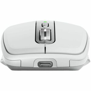 Logitech MX Anywhere 3S 鼠标 - 蓝牙 - USB - 暗视野 - 6 按钮 - 灰 - 无线 - 可充电 - 8000 dpi - 滚轮