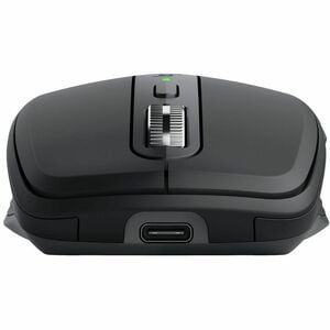 Logitech MX Anywhere 3S Mouse - Bluetooth - USB Type C - Darkfield - 6 Button(s) - Graphite Grey - Wireless - Rechargeable
