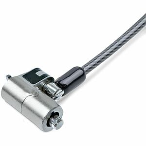 StarTech.com Cable Lock For Notebook, Chromebook, Tablet - 1.98 m Cable - Keyed Lock - Silver, Black - Steel, Plastic, Zin