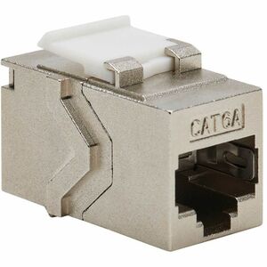 Tripp Lite series Cat6a Shielded Snap-In Coupler (RJ45 F/F), TAA - 1 x RJ-45 Keystone Female - 1 x RJ-45 Keystone Female -
